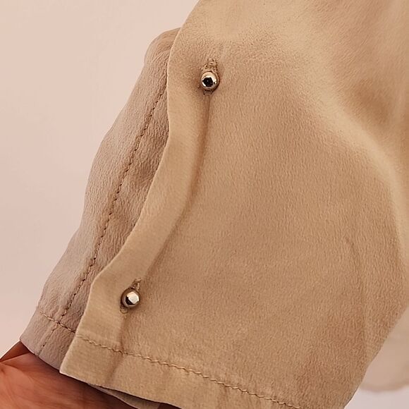 ALLSAINTS Blouse Women Size 6 Soft Utilitarian Relaxed Fit Casual Business Women - Picture 4 of 10